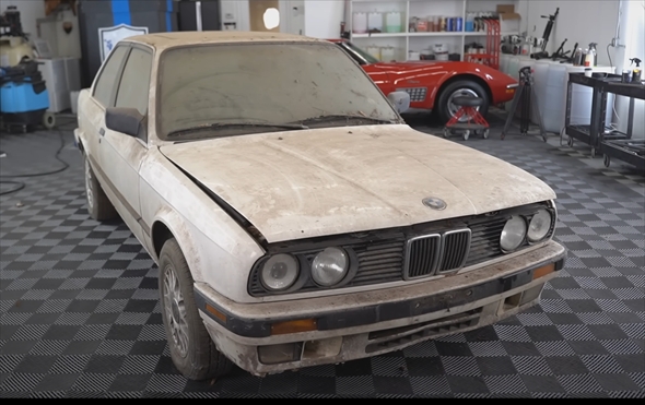 BMW30年ぶりの車掃除