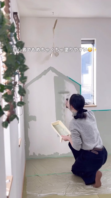 和室 海外風 キッズルーム DIY セルフリフォーム ペンキ 塗装 子供部屋 原状回復