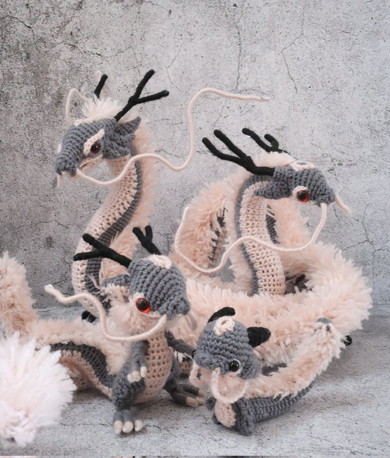 龍モチーフのあみぐるみ