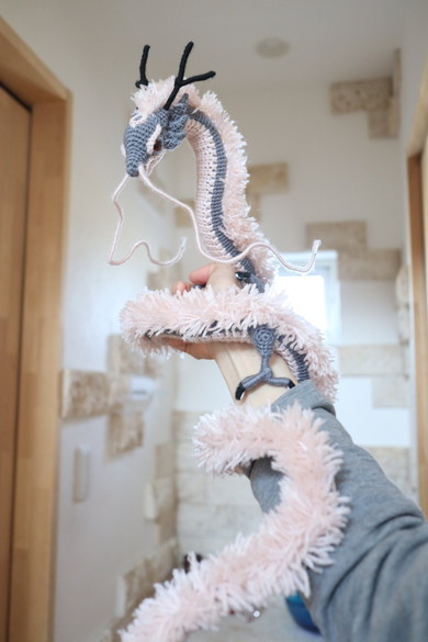龍モチーフのあみぐるみ
