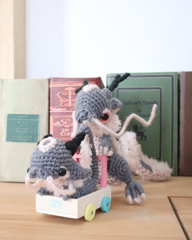 龍モチーフのあみぐるみ