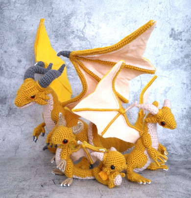 龍モチーフのあみぐるみ