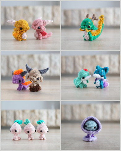 龍モチーフのあみぐるみ