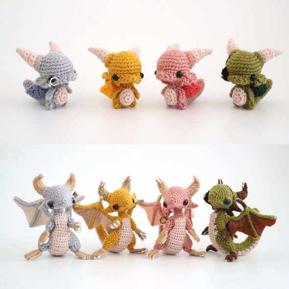 龍モチーフのあみぐるみ