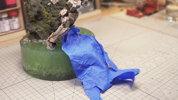 手袋を投げつける