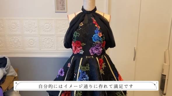 友人の結婚式用ドレスを制作