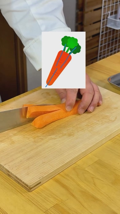 にんじんのいちょう切りの仕方