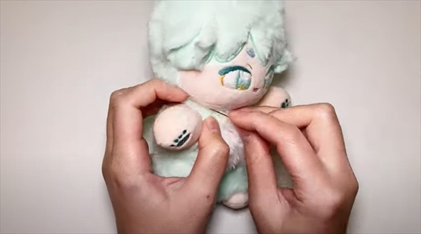 ダイソーフェイクファーボア縫っていくと