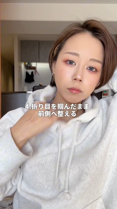 パーカのフード悩み解決方法