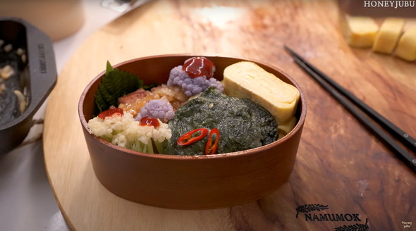 韓国のお弁当作り