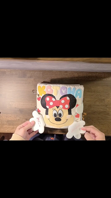 娘のためにママが作ったディズニー布絵本