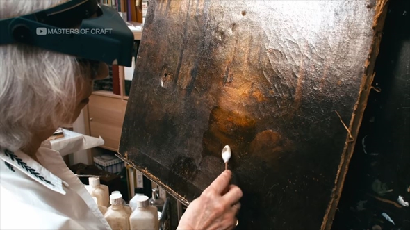 プロによる油絵の修復