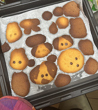 妹と作ったクッキー