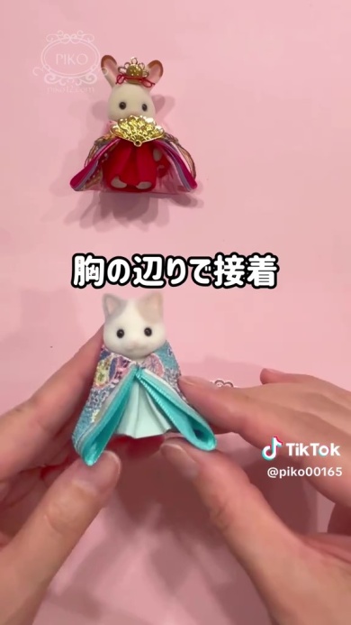 シルバニアに着せたら……