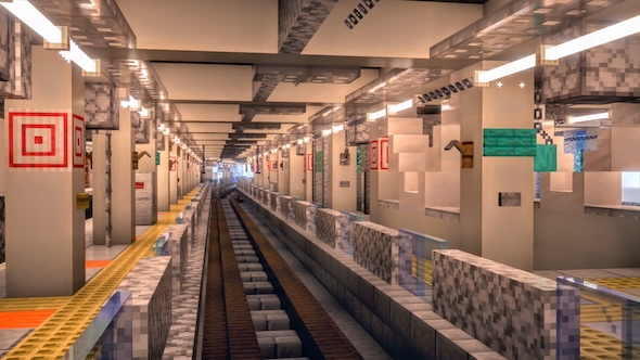 マインクラフト「東武東上線・池袋駅」