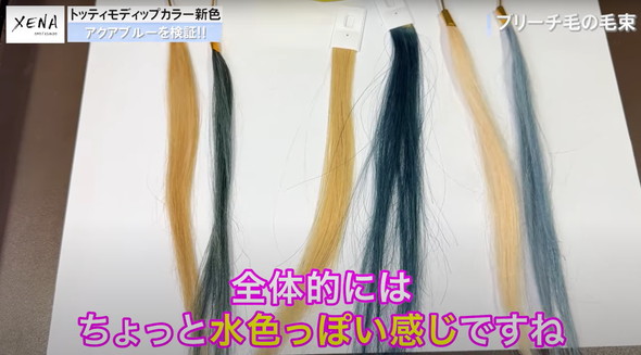 白髪に真っ青なカラトリした結果