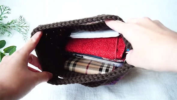 荷物を入れたところ