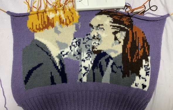 真空ジェシカの手編みセーター