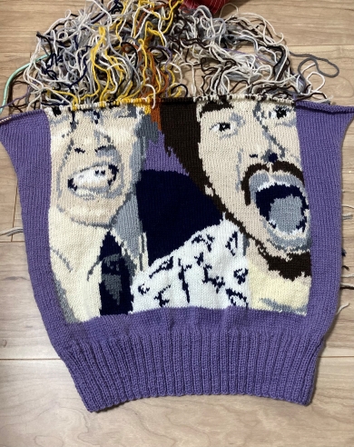 真空ジェシカの手編みセーター