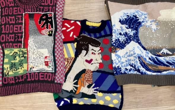 真空ジェシカの手編みセーター