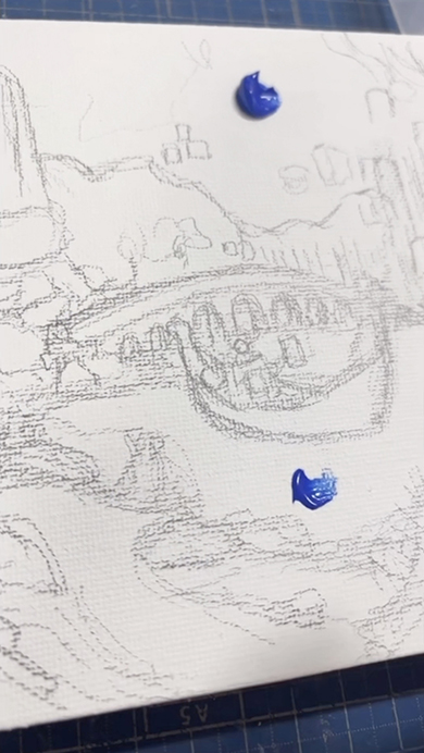 5色の絵の具だけでラプンツェルを描いてみた