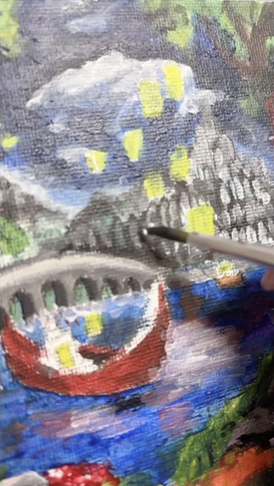 5色の絵の具だけでラプンツェルを描いてみた