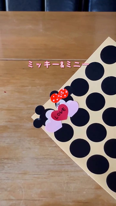 100均シールでミッキー・出来上がり