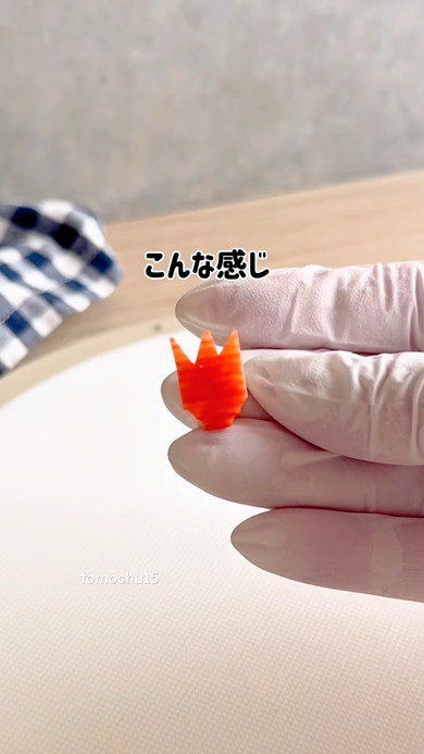 チューリップデザインの卵焼き