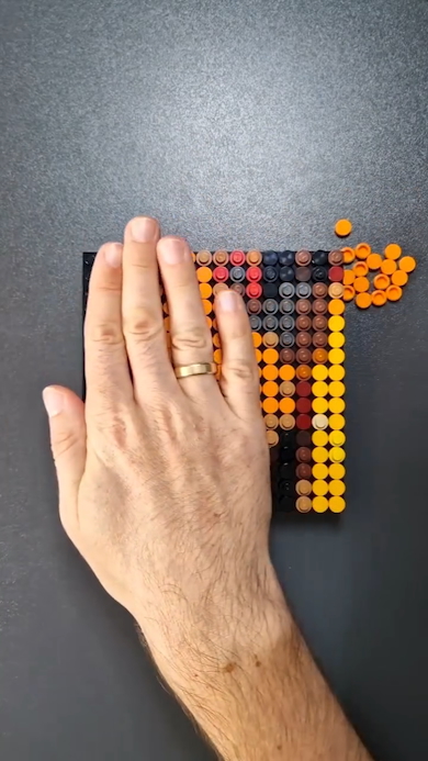 ドット絵をレゴで作っていく