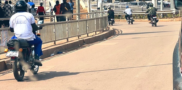 ウガンダの首都カンパラの光景