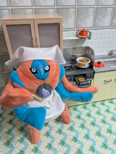 ドーナツを揚げるデオキシス