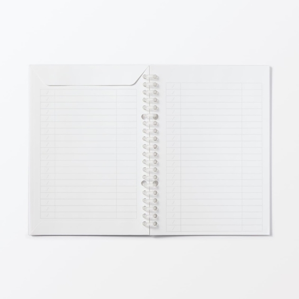 無印の「記録ができる家計簿封筒」便利そう