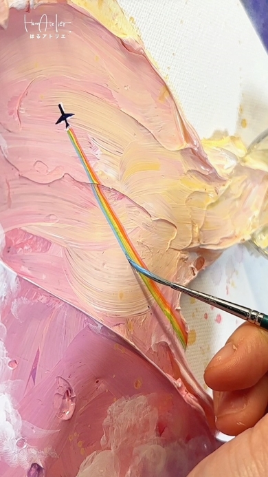 グラスから溢れた大空