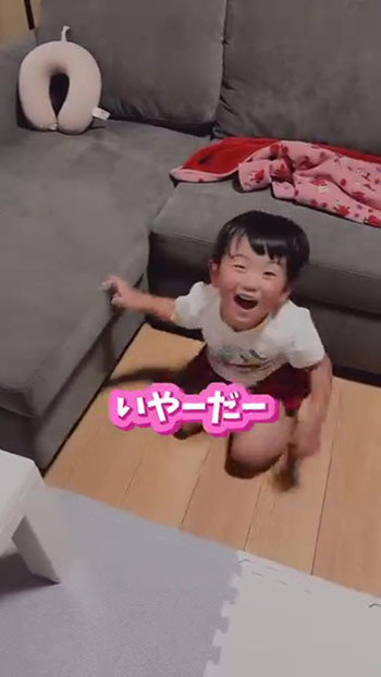 嫌がる息子くん