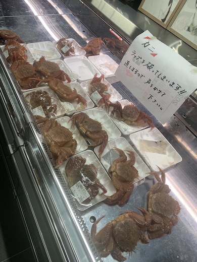 集団脱走する毛ガニ