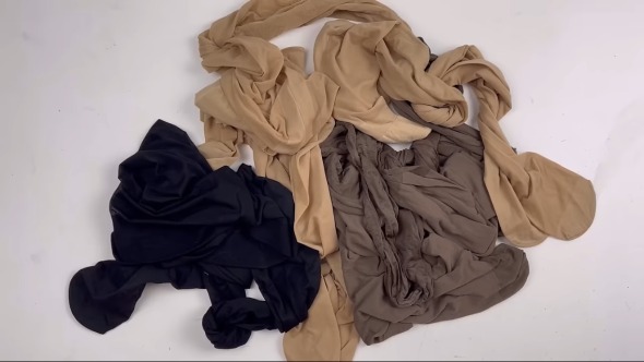 古いストッキングでハンドメイド