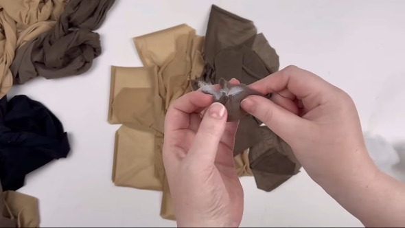 古いストッキングでハンドメイド