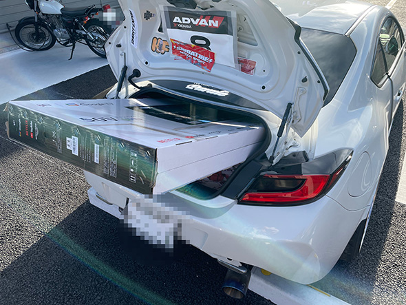 トランクのサイズにぴったり