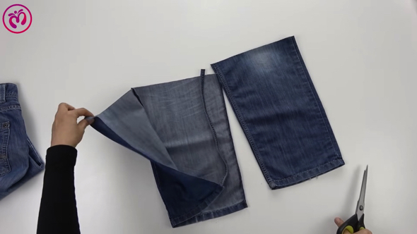 古いジーンズから作るバッグ