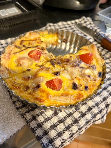 小6息子が作ったキッシュ