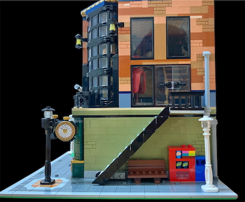 11歳息子のレゴ作品「研究者の家」真横から