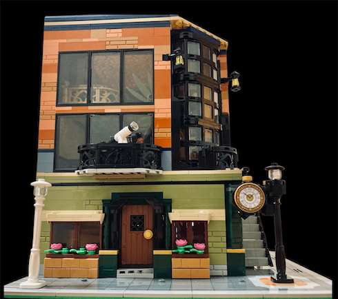 11歳息子のレゴ作品「研究者の家」真正面から