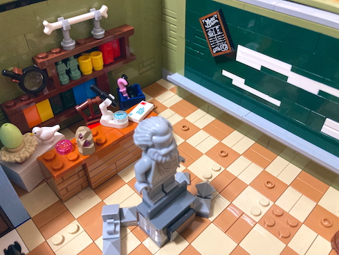 11歳息子のレゴ作品「研究者の家」研究部屋
