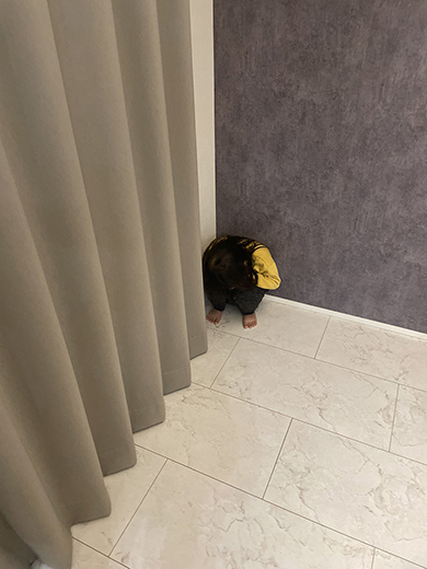 3歳児とのかくれんぼ