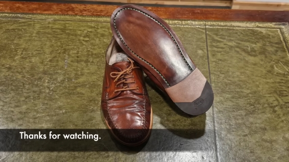 靴が見事にリペアされました