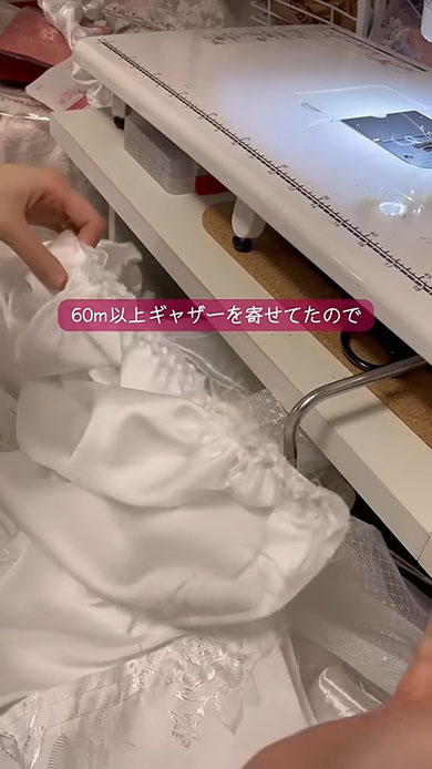 ロリータ風ドレス・ギャザー