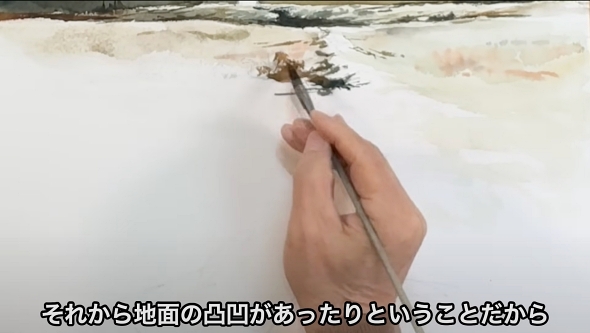 柴崎先生の雪景色
