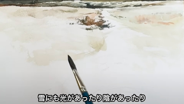 柴崎先生の雪景色
