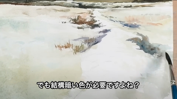 柴崎先生の雪景色