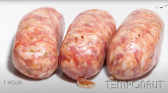 56日間生ソーセージを放置